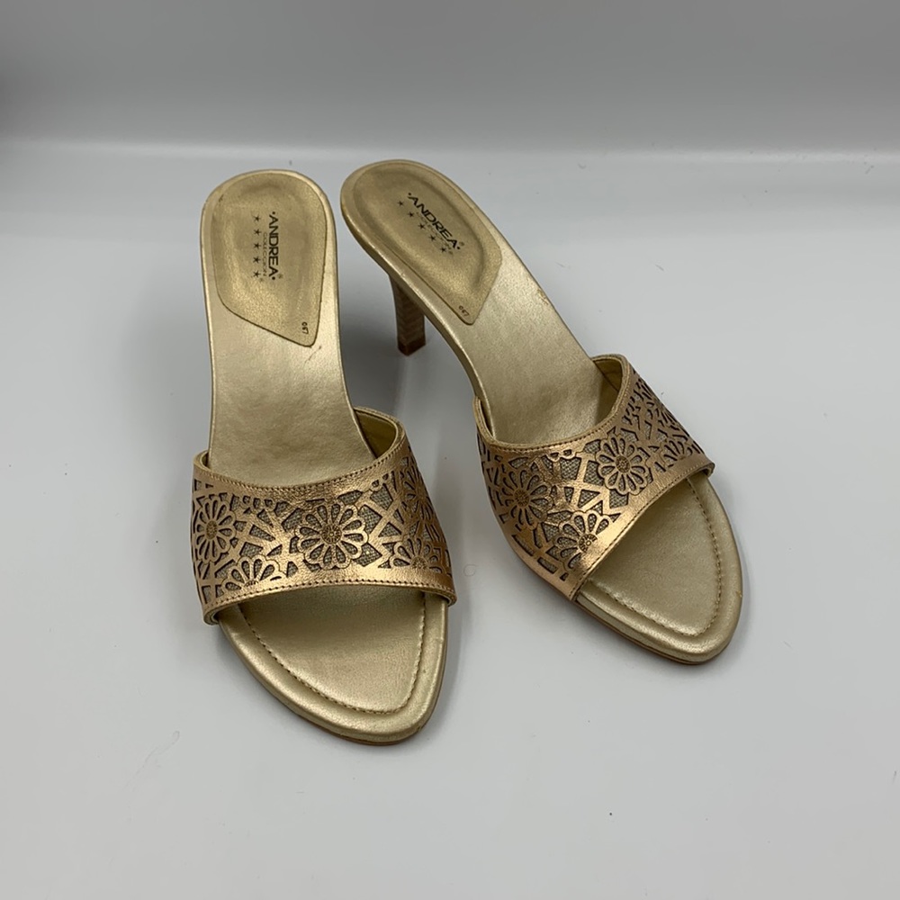 Heeled mule/slides